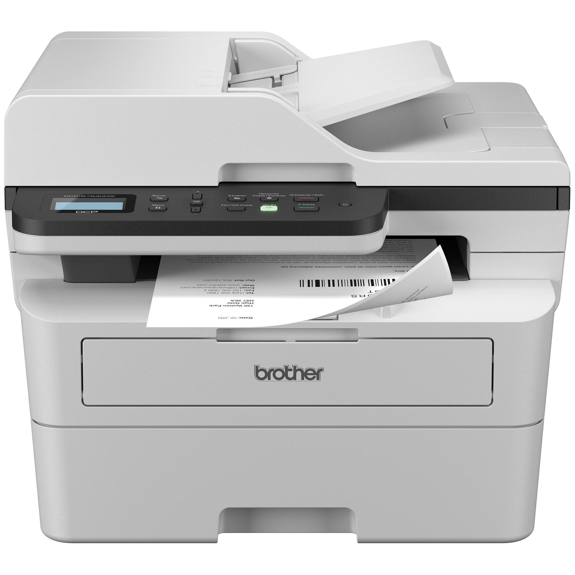 Multifuncional Láser Monocromático Brother DCPB7640DW - 36 ppm, Impresión Dúplex, Ethernet, Wifi 2.4/5GHz, Cama Plana Carta, Tóner de Bajo Costo Multifuncional Láser Monocromático Brother DCPB7640DW - 36 ppm, Impresión Dúplex, Ethernet, Wifi 2.4/5GHz, Cama Plana Carta, Tóner de Bajo Costo